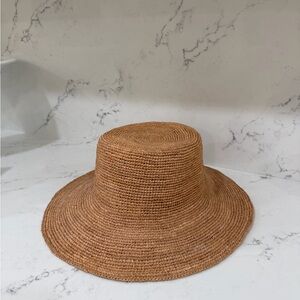 Lack Of Color Inca Bucket Wide hat in natural raffia